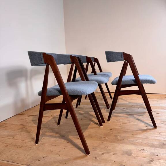 Set of 4 chairs by Thomas Harlev for Farstrup Møbler, 1960s.