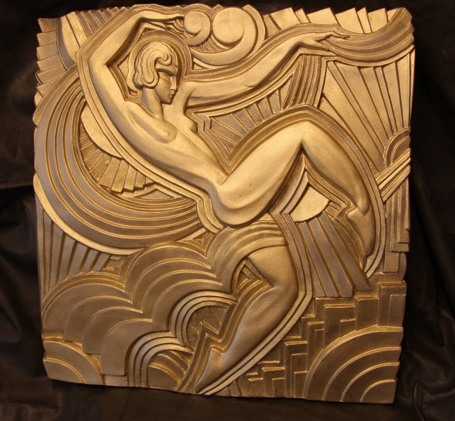 Bas-relief Art Deco, Folies Bergères Paris, French Art Deco