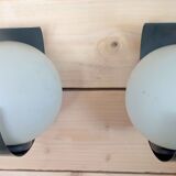 Pair of 70s space age wall lights