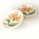 6 assiettes Longchamp decor fleur