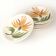 6 assiettes Longchamp decor fleur