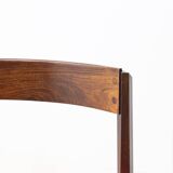 Set of 4 Dino Cavalli dining chairs in rosewood