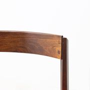 Set of 4 Dino Cavalli dining chairs in rosewood