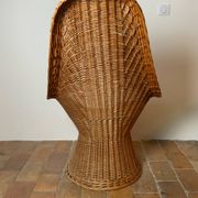Fauteuil en osier tressé