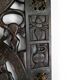 African door in carved wood and bronze of village chief Baboun, Cameroon, early 20th century