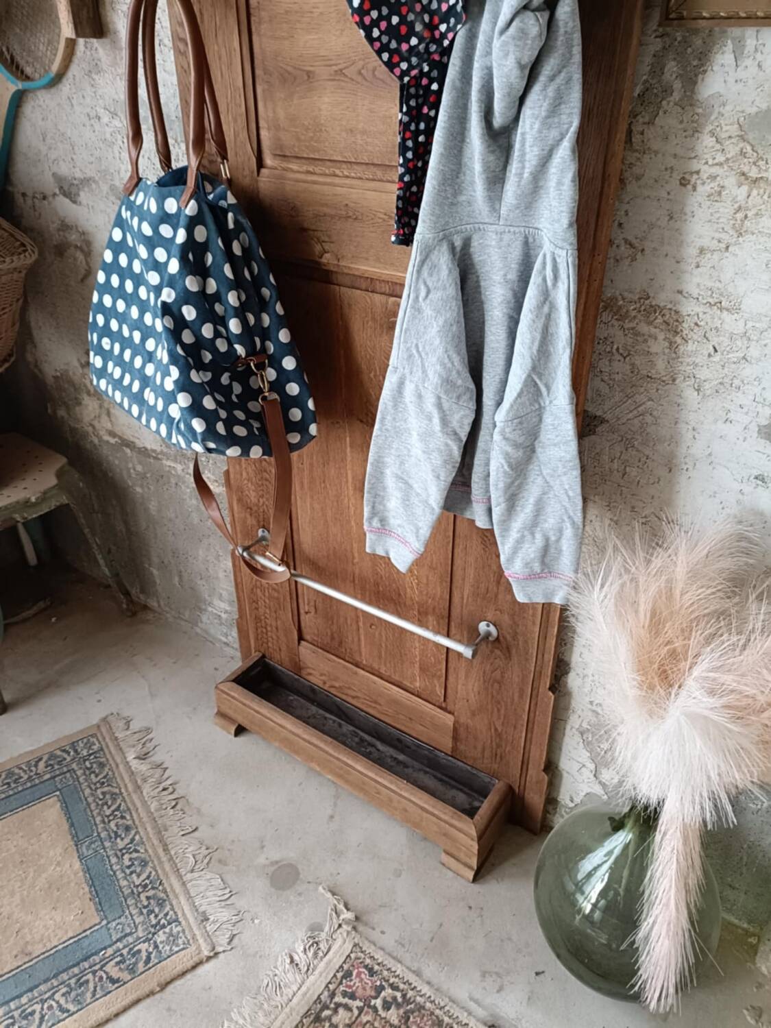 Wooden coat rack