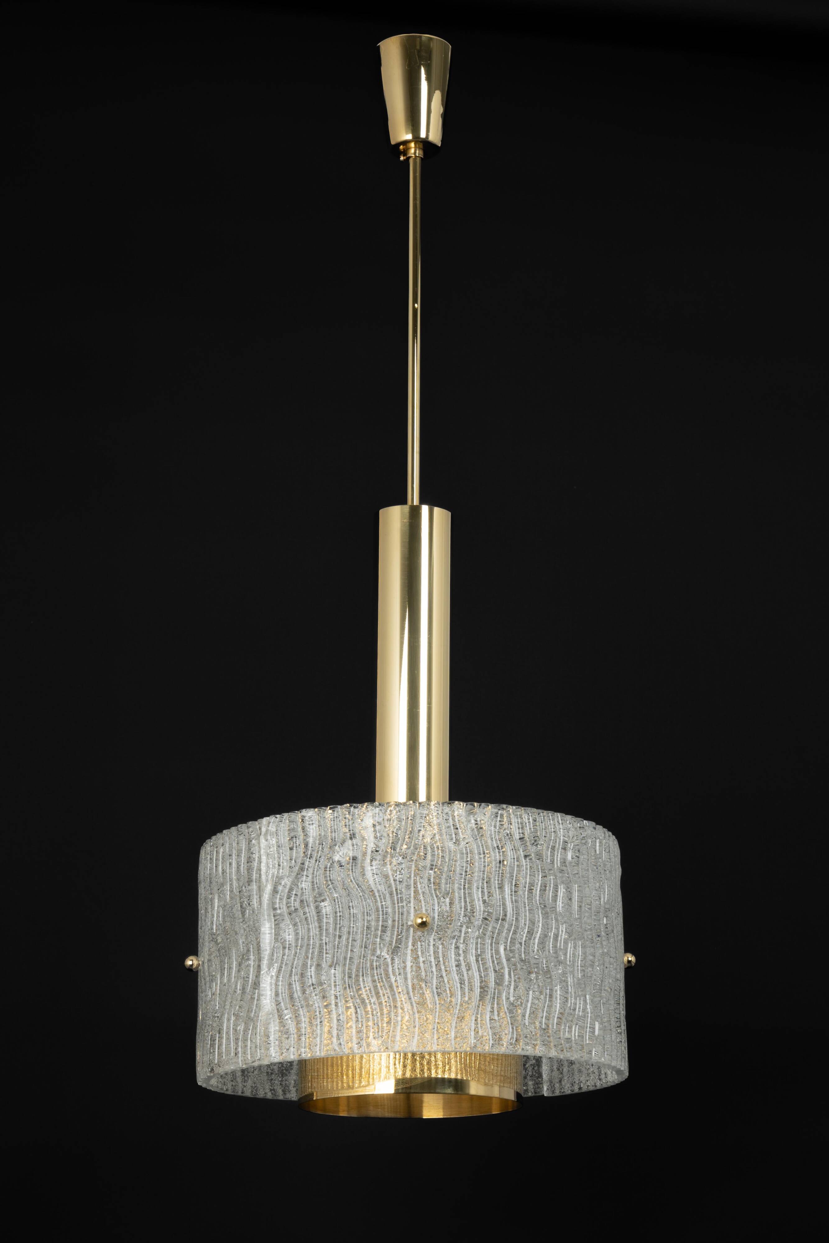 Large Murano hanging lamp by Hillebrand, 1970s