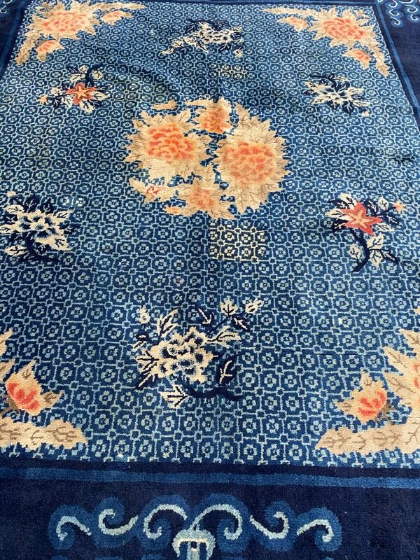 Old Chinese art deco rug spekin 150x190 cm