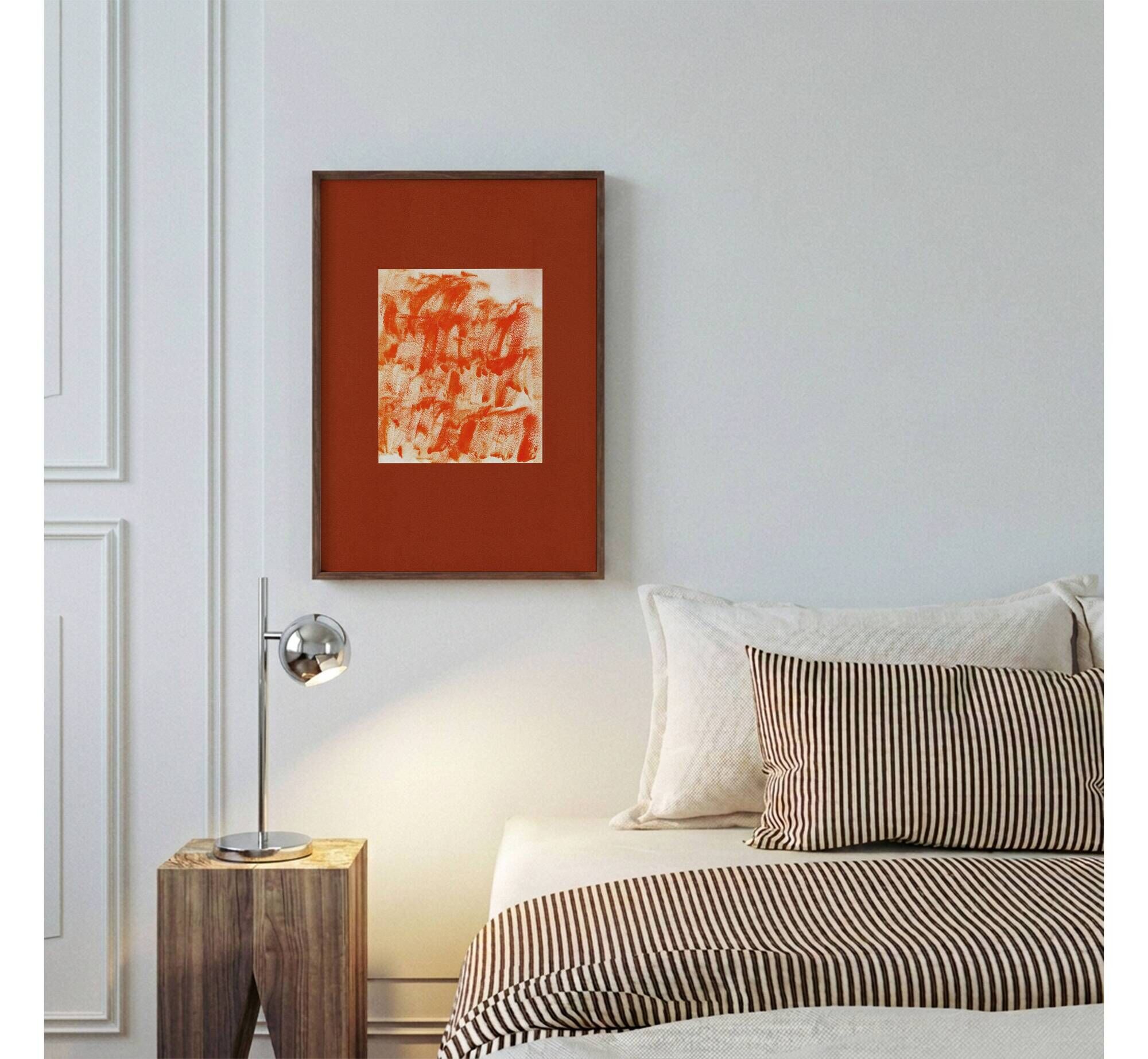 Abstract art poster based on a painting signed Eawy.