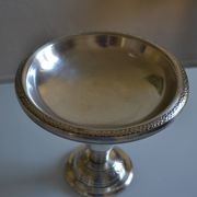 coupe centre de table art déco métal argenté 1930