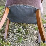 2 vintage velvet armchairs
