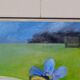 Peinture à l'huile sur toile « Abeille » par Anita Steiner, Suède milieu XXème