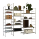 Modular chrome metal shelf