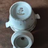 Luxury porcelain sugar bowl from the Compagnie Nationale