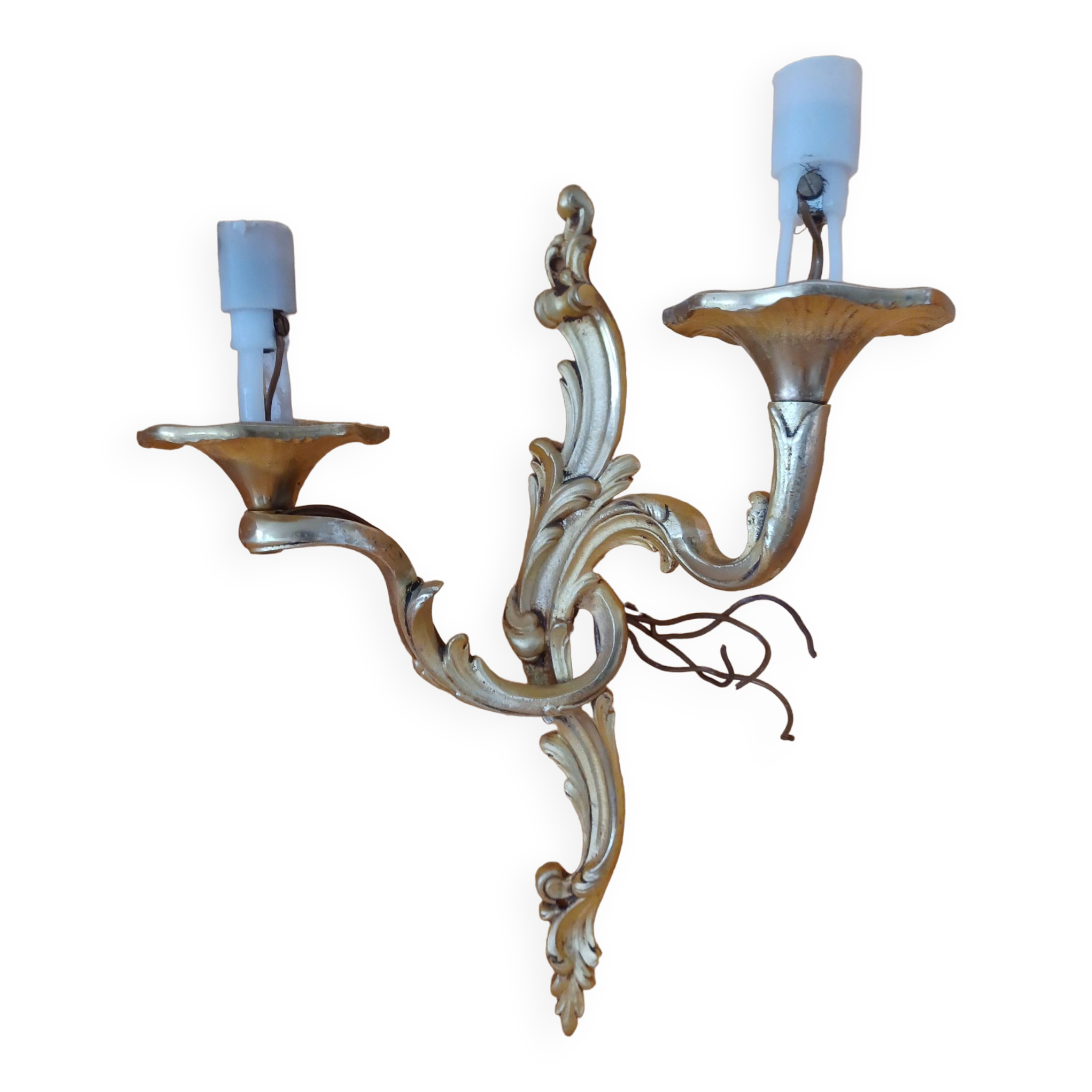 Wall lamp in bronze dora style louis xv