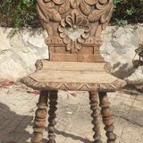 Carved oak chair