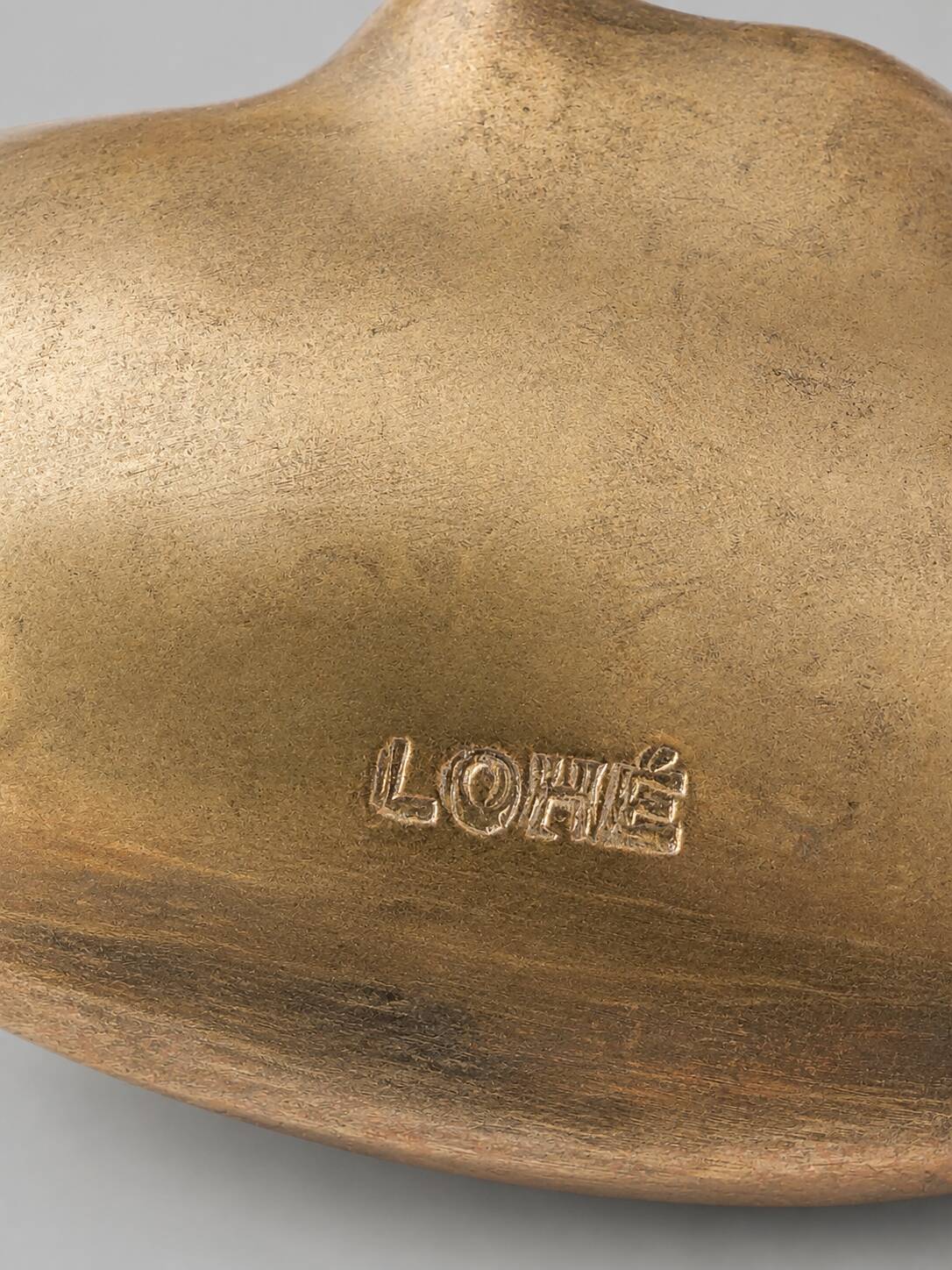 Collectible bronze paperweight sculpture signed Lohé