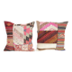 Set of 2 vintage kilim cushion covers 48x48 cm