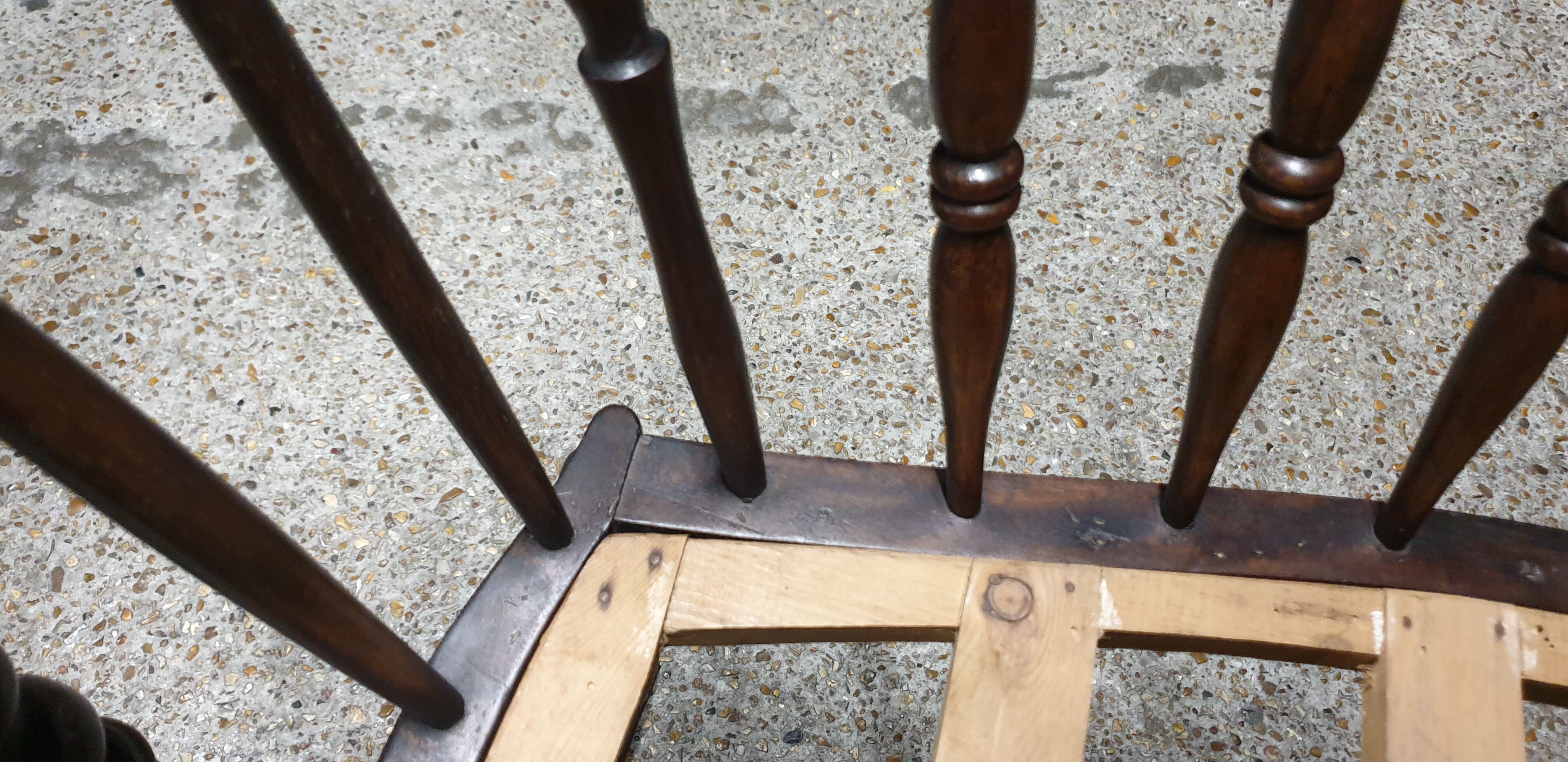 Massive beech cradle crafted XXth