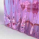 Vintage Textured Murano Glass Vase Tronchi, Italy, 1970s