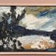 Swedish Oil on Panel “Abstract” by G. Hulten Signed Vintage & Framed 35×24cm