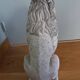 Lion garden statue in reconstituted stone