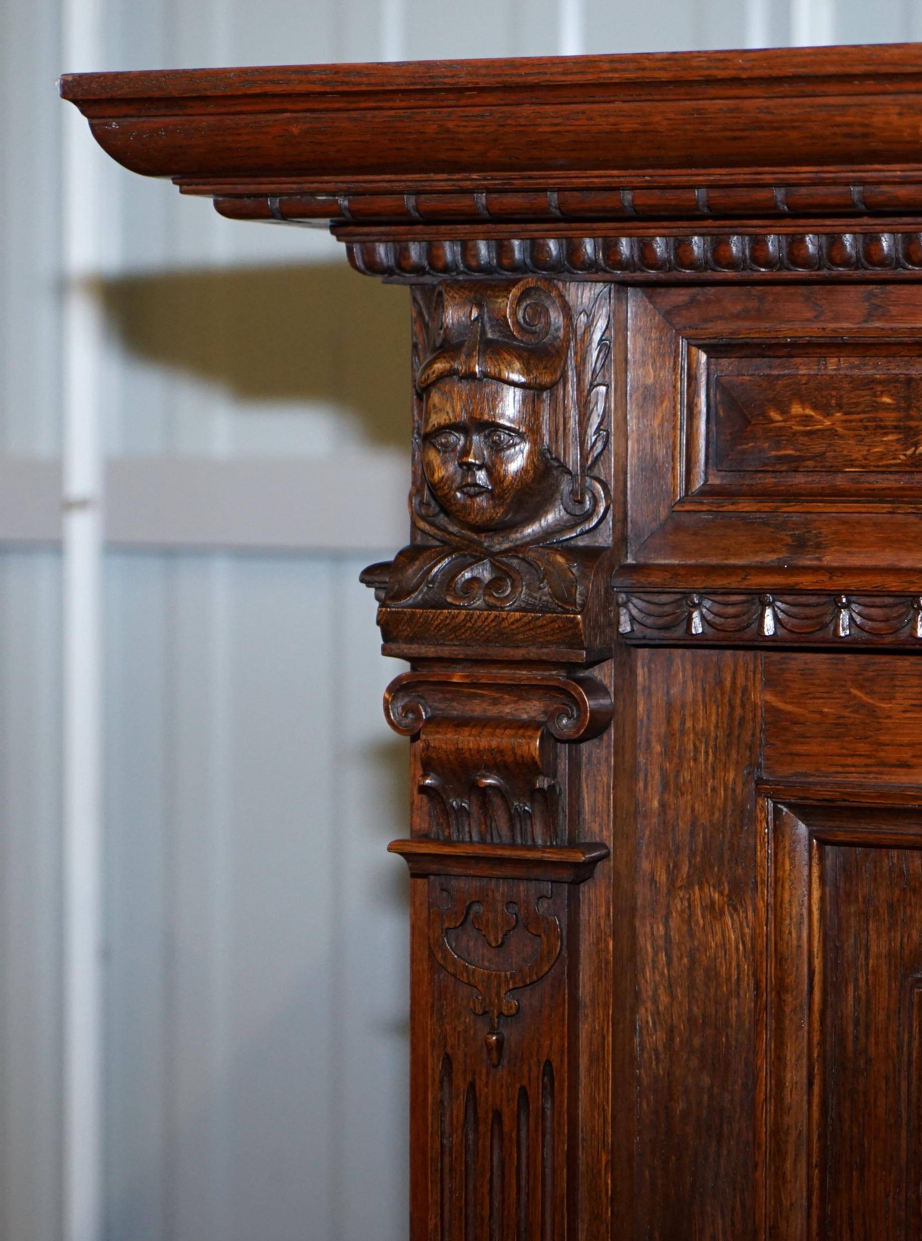 Hand-carved Dutch armoire from the 1940s.