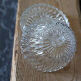Round sweetener lid carved glass Duralex