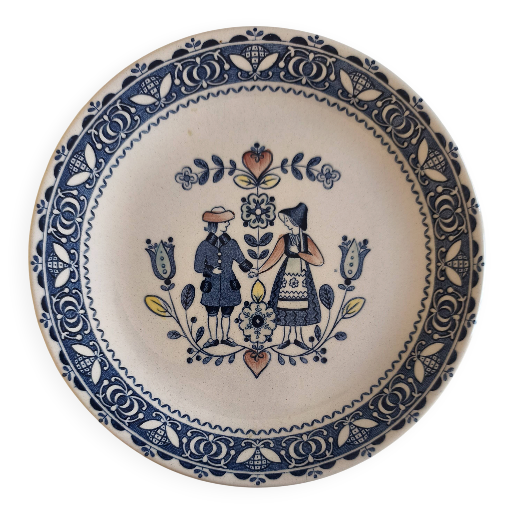 Assiettes décor amoureux Johnson Brothers Angleterre