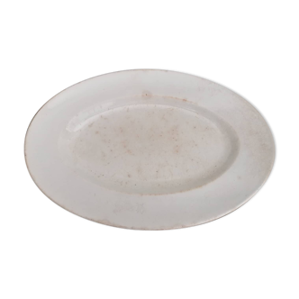 Oval earthenware dish Vieillard Bordeaux