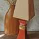 Coral lamp and gold house Le Dauphin