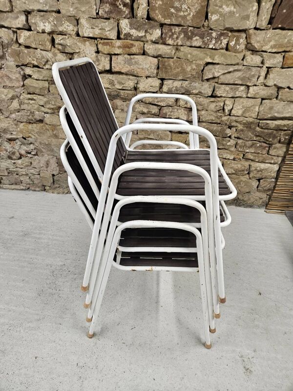4 chaises EMU modèle Rio, 1960