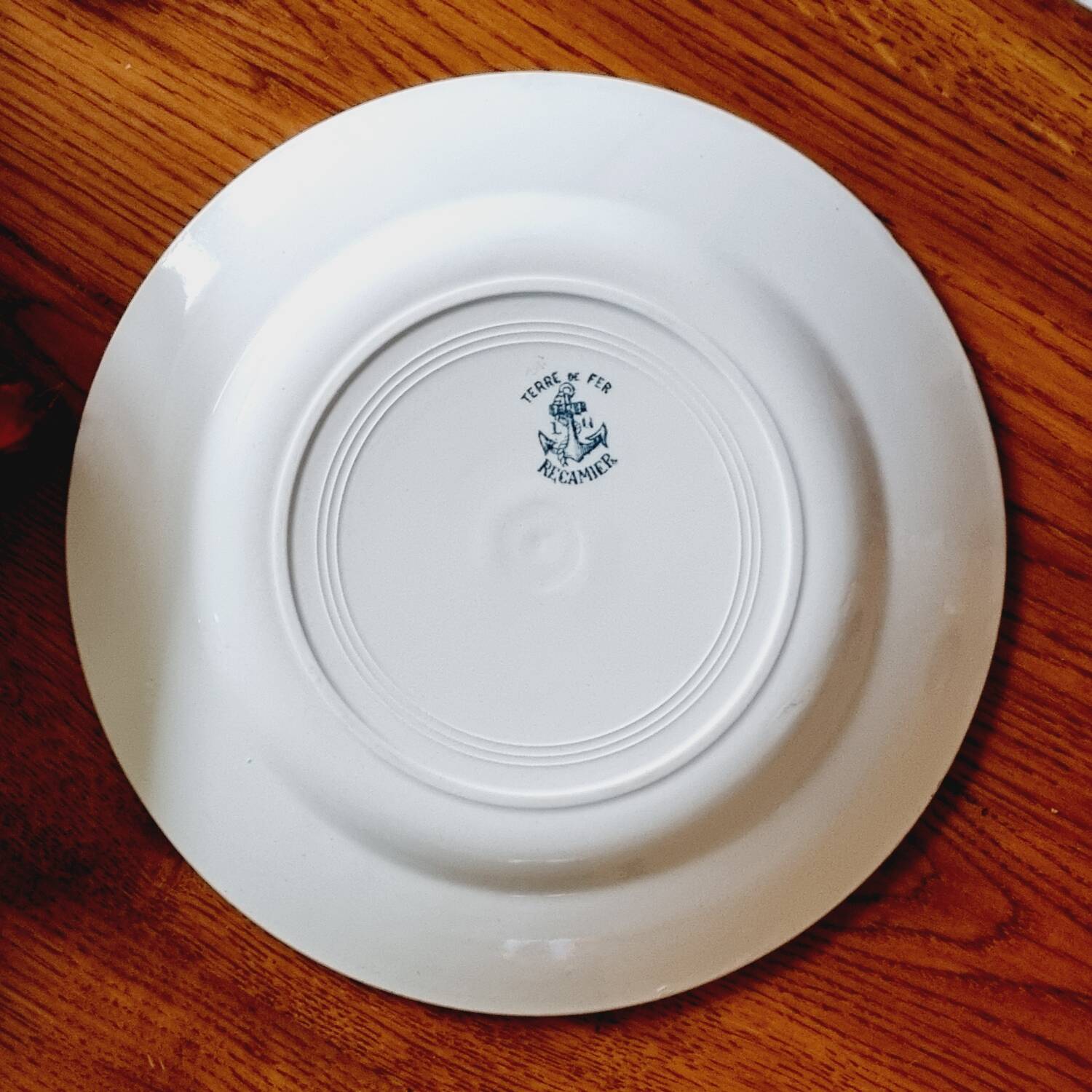 6 Clairfontaine Recamier iron earth flat plates