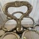 Art Nouveau style solid brass umbrella stand
