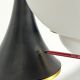 Mis-Century Stilnovo style pendant with three lights. Italy 1950s