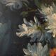 Oil painting "Still Life with Flowers and Grapes" by Pol Noel (1851-1911)