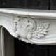Louis XV style fireplace in Carrara marble circa 1980
