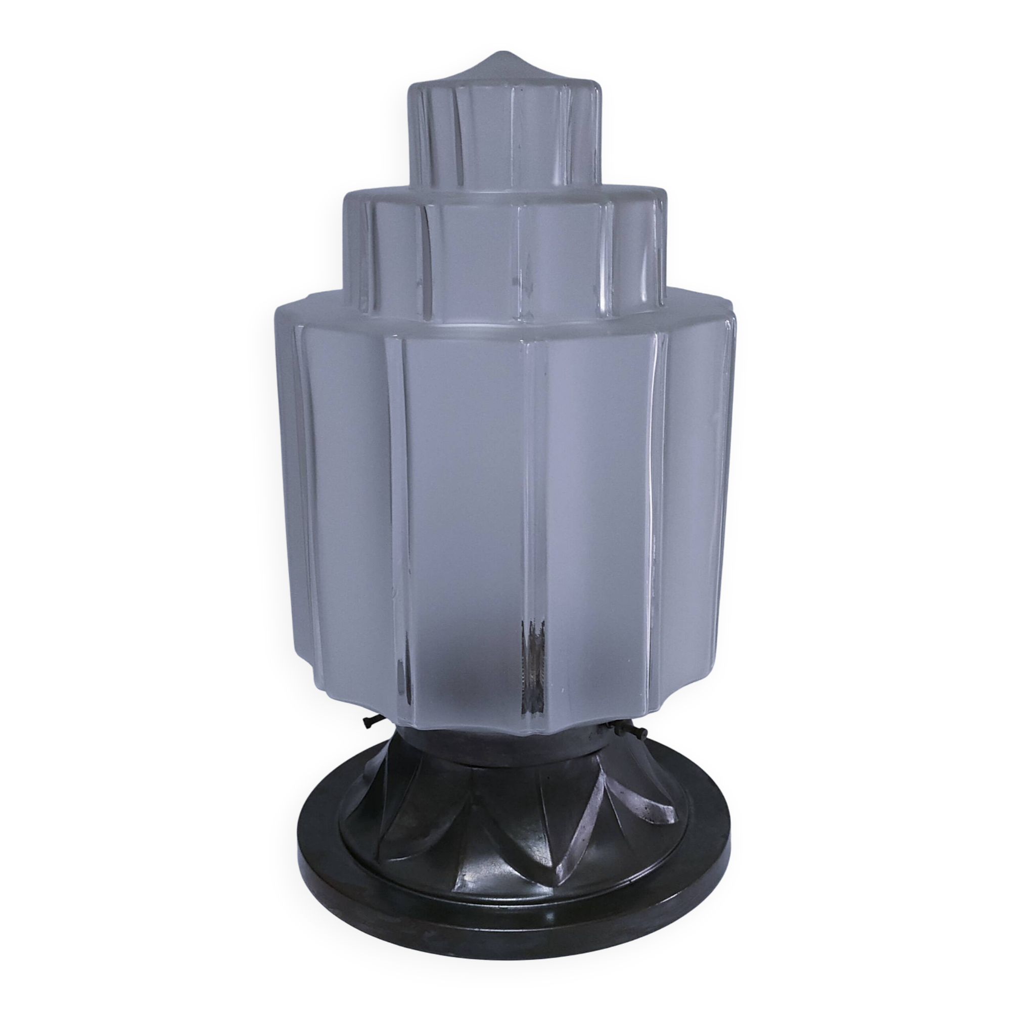 Large art deco skyscraper building ceiling light 1930