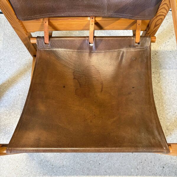 2 fauteuils cuir Diana par Karin Mobring pour IKEA, 1970
