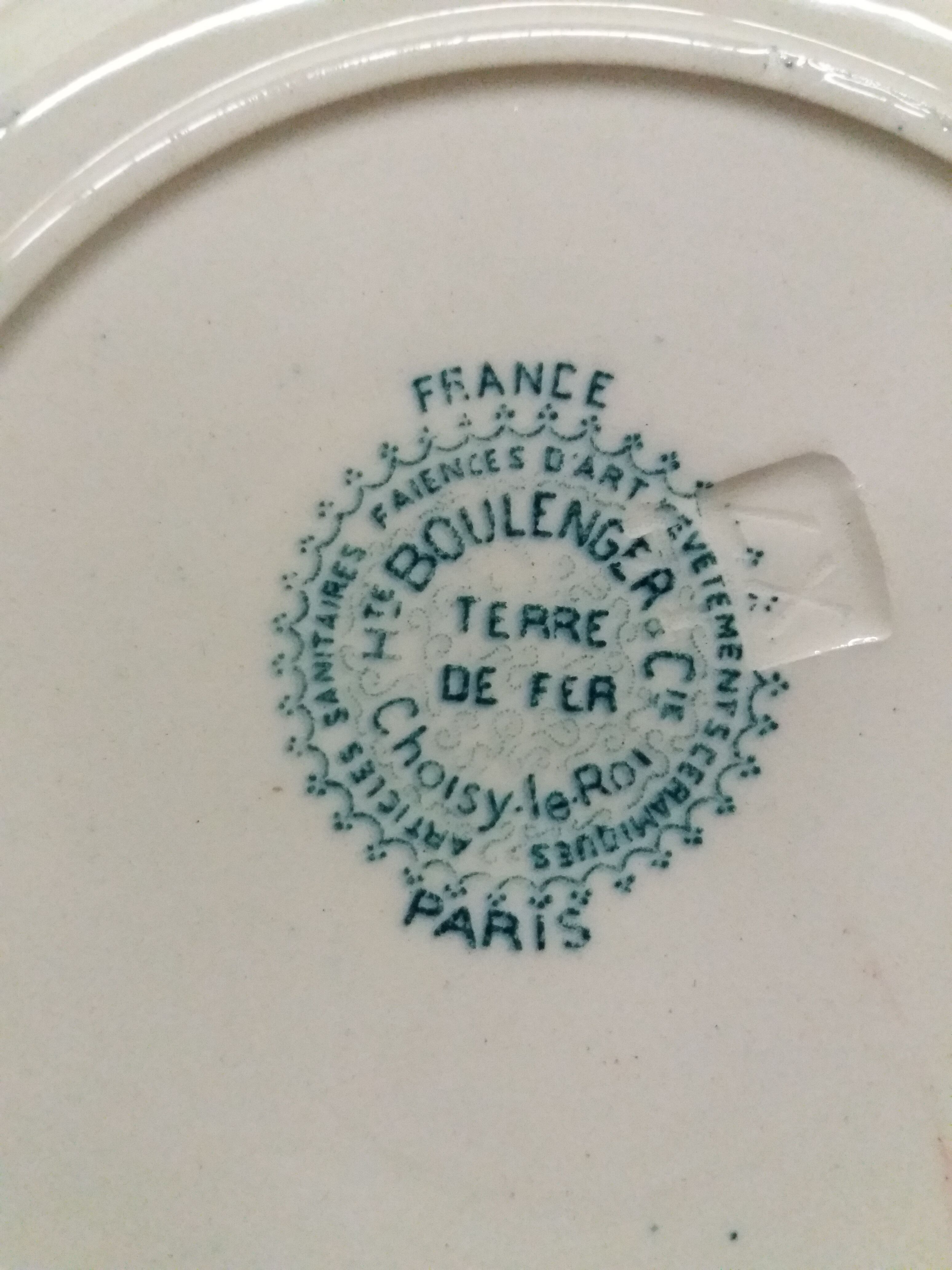 Set 5 hollow plates Iron Earth