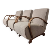 3 fauteuils de Jindrich Halabala, années 1940
