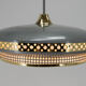 Space Age Metal Pendant by LUDIB Bratislava, Czechoslovakia, 1960's
