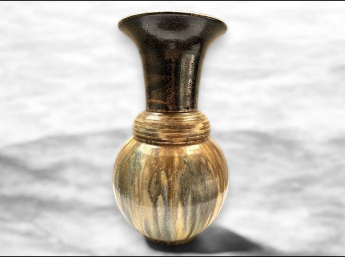Ceramic vase from Bouffioulx, Belgium