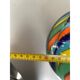 Contemporary abstarct vase with multicolored reeds in murano glass