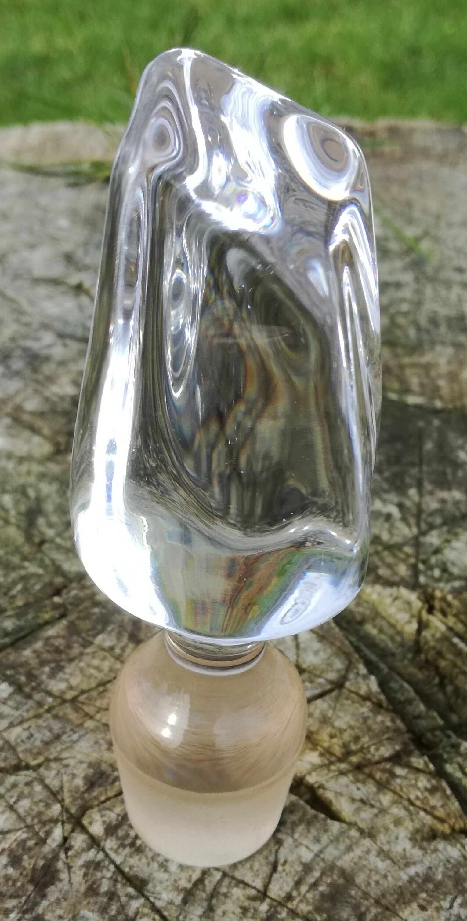 Carafe signed "Daum France" art deco style