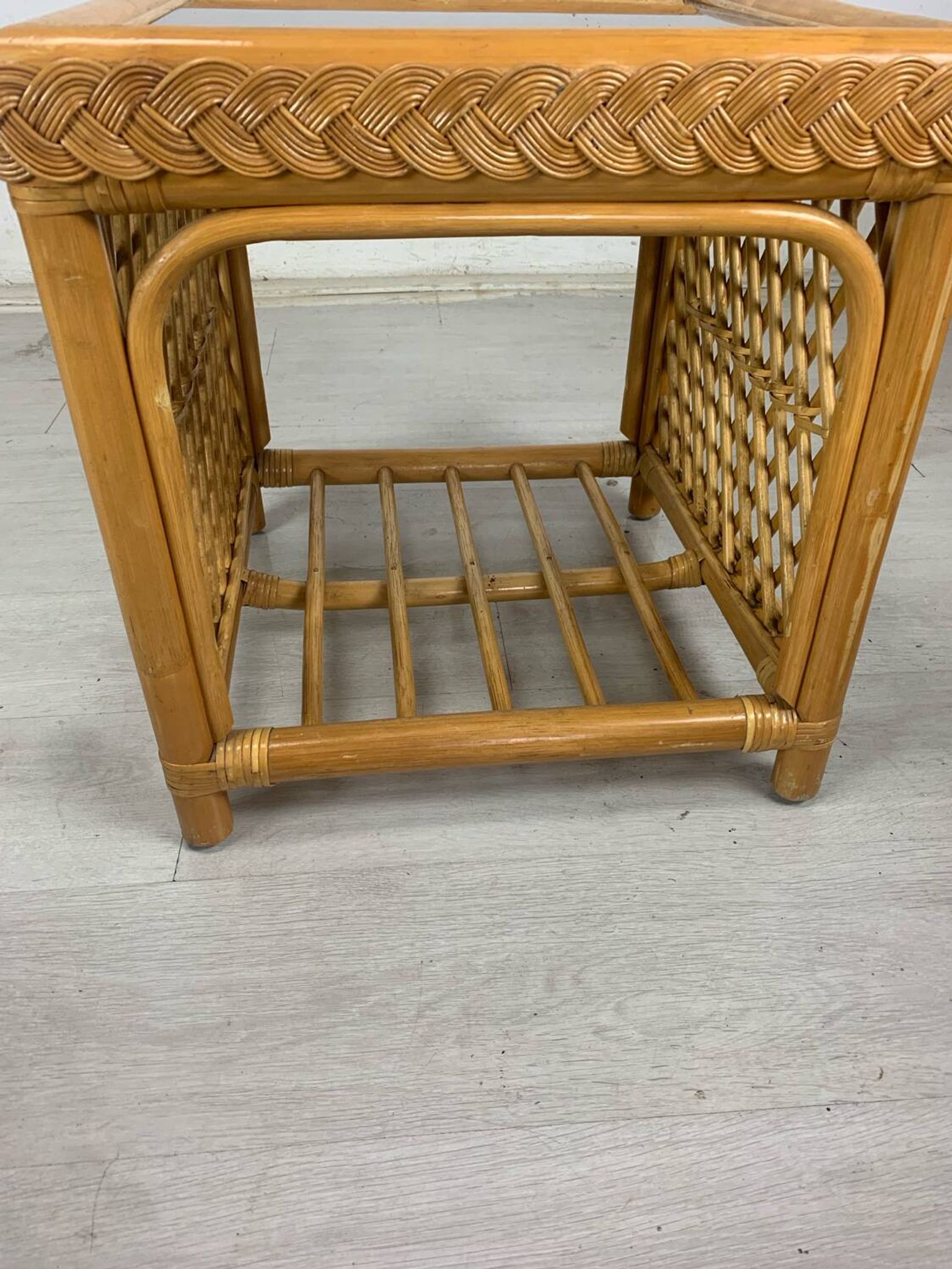 Rattan coffee table