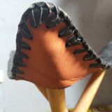 Folding tripod stool in Africa leather