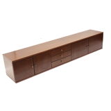 Hanging vintage low sideboard from the 1970s