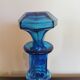 Blue diamond-point carafe "Casa Lopez"