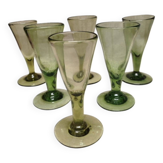 6 Biot stemmed glasses